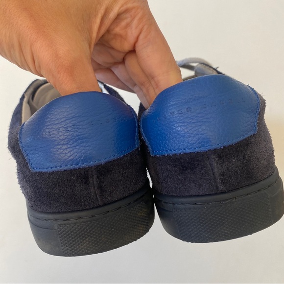 Oliver Cabell || Low 1 Marine Suede Low Top Sneakers Navy Blue 40 - Picture 8 of 11